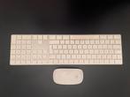 Apple Magic Keyboard with numeric pad & Magic Mouse 2, Ophalen of Verzenden, Zo goed als nieuw, Draadloos, Ergonomisch