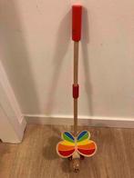 Houten loop/duw stok met vlinder, Ophalen of Verzenden, Zo goed als nieuw, Duw- of Trekspeelgoed