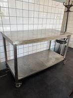 Werkbank gebruikt op wieltjes GRATIS, Doe-het-zelf en Verbouw, Werkbanken, Ophalen, Gebruikt