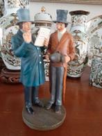 Pracht beeldjes 2x  van H.Daumier, muziekles 19e eeuw, Antiek en Kunst, Curiosa en Brocante, Ophalen