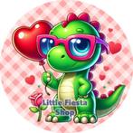 LF1489 icing frosting dino 20cm eetbare taart plaat print, Hobby en Vrije tijd, Taarten en Cupcakes maken, Ophalen of Verzenden