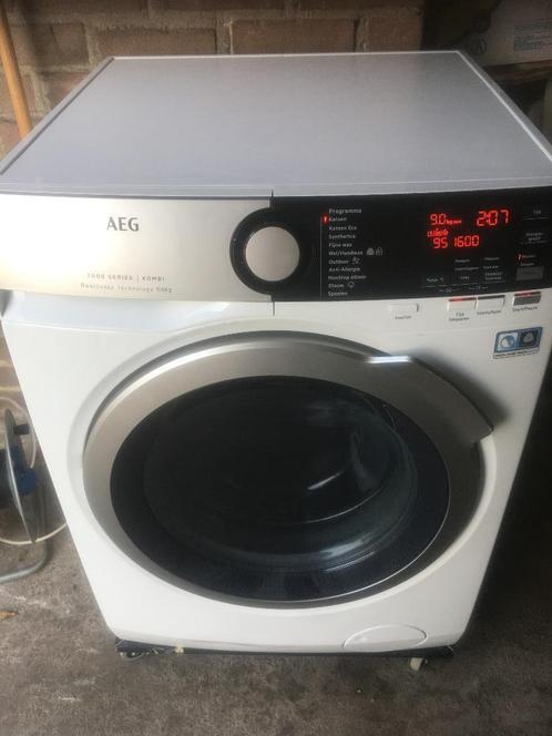 AEG WAS- en DROOG machine 9kg/6kg, goedwerkend en schoon,, Witgoed en Apparatuur, Wasmachines, Zo goed als nieuw, Voorlader, 8 tot 10 kg