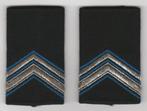 Set rang Marechaussee (KMar) Wachtmeester 1e kl (zwart), Verzamelen, Ophalen of Verzenden, Marechaussee, Nederland, Embleem of Badge
