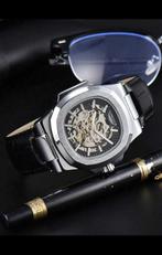 LONGLUX Men Water Resistant Mechanical Watch Father, Verzenden, Zo goed als nieuw, Staal, Overige merken