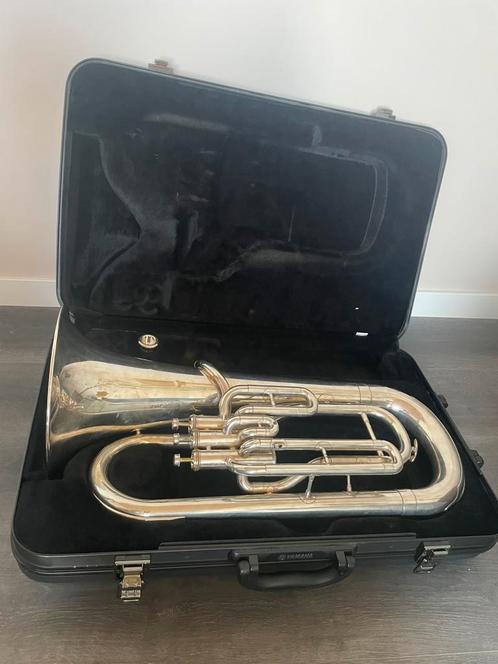 Hele fijne euphonium Yamaha, complete set!, Muziek en Instrumenten, Blaasinstrumenten | Tuba's, Zo goed als nieuw, Euphonium of Tenortuba