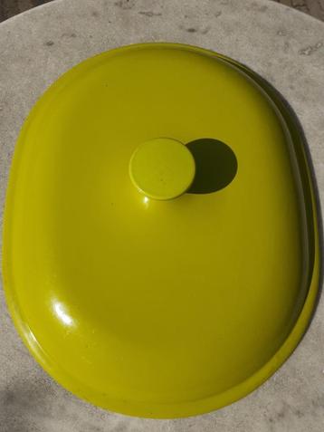 LE CREUSET La Mama ovale deksel in lime groen 33 cm. beschikbaar voor biedingen