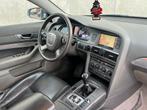 Grijze Audi A6 2.4 V6 Sedan 177PK Benzine/Leer/Airco/Navi!, Auto's, Audi, Voorwielaandrijving, Bedrijf, Grijs, 1500 kg