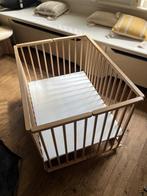 Inklapbare baby box incl. matras., Ophalen, Nieuw, Rechthoekig, In hoogte verstelbaar