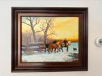 Winterlandschap 60-70, Antiek en Kunst, Ophalen of Verzenden