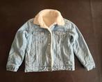 Stoer spijkerjasje met teddy voering - maat 128, Ophalen of Verzenden, Zo goed als nieuw, Meisje