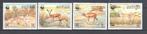 WWF set postzegels van de Zandgazelle, Ophalen of Verzenden, Postfris, Dier of Natuur