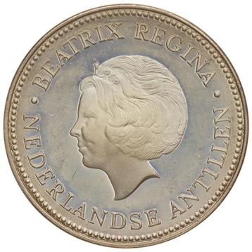 Ned. Antillen - zeldzame 50 Gulden 1982 zilver -,(5935 beschikbaar voor biedingen