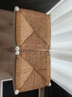 Witte rieten krukjes - set van twee, Huis en Inrichting, Ophalen, Riet of Rotan, Gebruikt, Twee