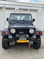 Jeep Wrangler 2.5 I Soft TOP 2000 Blauw, Auto's, 74 €/maand, 4 cilinders, 2000 kg, Handgeschakeld