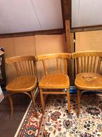 Vintage Houten Stoelen - Set van 3, Ophalen, Gebruikt, Hout, Drie