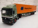 Tekno Mercedes Benz v.d. Boogerd met container Hapag Lloyd, Hobby en Vrije tijd, Modelauto's | 1:50, Ophalen of Verzenden, Zo goed als nieuw