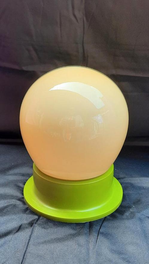 Zeer zeldzame plafondlamp plafonnière glas,lees beschrijving, Huis en Inrichting, Lampen | Plafondlampen, Zo goed als nieuw, Glas