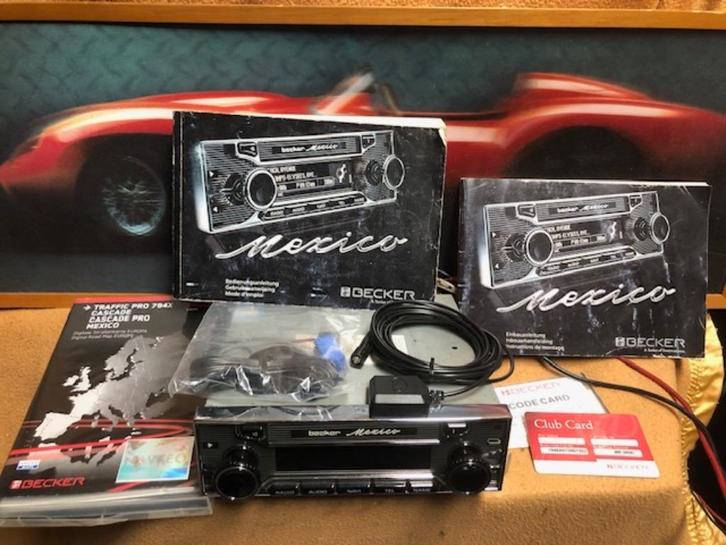 Zeldzaam; complete set Becker Mexico Retro radio, navi, gsm, Auto diversen, Autoradio's, Zo goed als nieuw, Verzenden