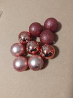 Leuke roze kerstballen – plastic, Diversen, Kerst, Ophalen of Verzenden, Nieuw