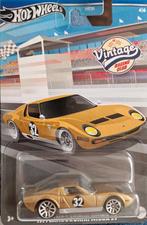 Lamborghini Miura SV 1971 Hotwheels Vintage Racing Club, Lamborghini Miura SV, Nieuw, Ophalen of Verzenden, Auto