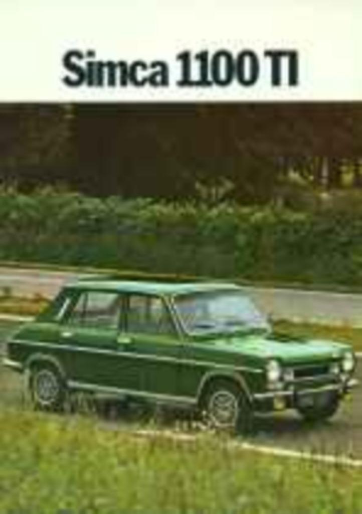 Simca 1100 of Talbot 1100 brochure/auto folder '72 - '80, Boeken, Auto's | Folders en Tijdschriften, Overige merken, Ophalen of Verzenden