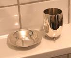 Vintage Keltum lepel pot/ beker met schoteltje, Ophalen of Verzenden