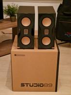 Monitor Audio Studio 89 + Stands - Zo Goed Als Nieuw!, Zo goed als nieuw, 120 watt of meer, Front, Rear of Stereo speakers, Ophalen