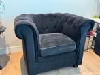 Mooie fauteuil - Zwart, Ophalen of Verzenden, Gebruikt, Stof, 75 tot 100 cm