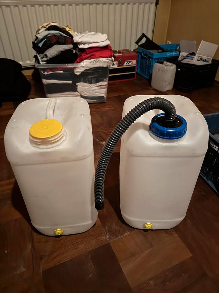 Jerrycans - Watercontainers 40 L, Caravans en Kamperen, Kampeeraccessoires, Gebruikt, Ophalen of Verzenden