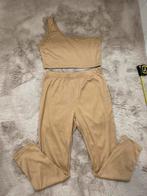 Tweedelige set top met broek bruin, Ophalen of Verzenden, Zo goed als nieuw, Bruin