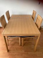 Eiken tafel, Huis en Inrichting, 4 tot 6 stoelen, Gebruikt, Ophalen of Verzenden