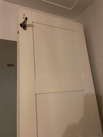 3x Ikea Pax paneel kastdeuren 236cm hoog met scharnieren - afbeelding 2