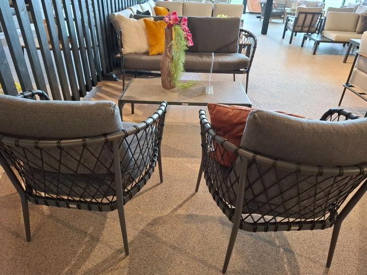 Stella lounge set 4 delig van het merk Garden Impressions, Tuin en Terras, Tuinsets en Loungesets, Nieuw, Loungeset, Aluminium