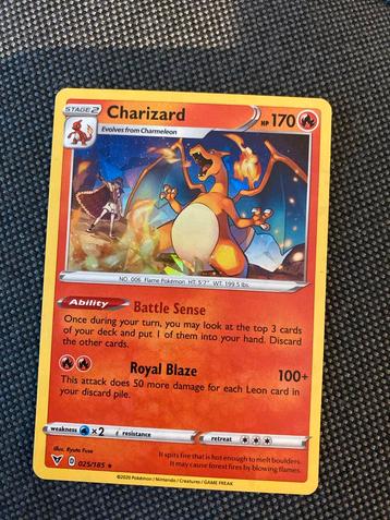 Charizard 025/185 - Pokémon Kaart beschikbaar voor biedingen