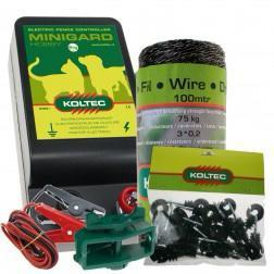 Minigard volière schrikdraad startset voor houten volière, Dieren en Toebehoren, Vogels | Hokken en Kooien, Nieuw, Volière, Hout