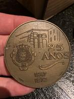 Elvas Alentejano 25 Jaar Penning, Ophalen of Verzenden, Brons, Buitenland