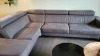 Royale Hoekbank met Hocker - Verstelbare Hoofdsteunen, Ophalen, Gebruikt, Hoekbank, Modern
