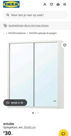 Spiegelkast Medicijnenkast IKEA NYSJÖN, Huis en Inrichting, Badkamer | Badkamermeubels, Ophalen, Spiegelkast, 50 tot 100 cm, Zo goed als nieuw