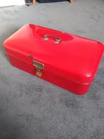 Rood emaille broodtrommel, Antiek en Kunst, Ophalen