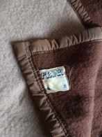 Vintage wollen deken. 2 kleuren. 200180 cm, Ophalen of Verzenden, Gebruikt