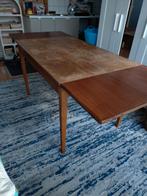 Vintage Teak Tafel Jaren 60 met Uitschuifbladen, Huis en Inrichting, Tafels | Eettafels, Ophalen, Gebruikt, 100 tot 150 cm, 50 tot 100 cm