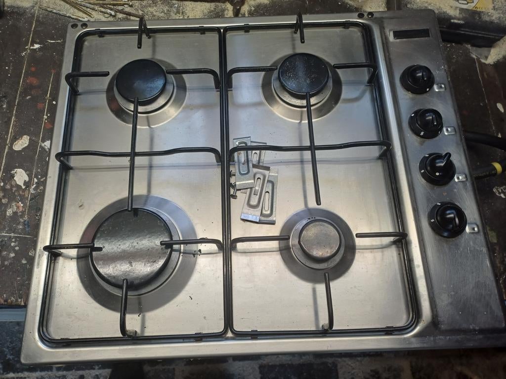 Inbouw kookplaat Atag 58x50, Witgoed en Apparatuur, Zo goed als nieuw, Inbouw, Gas, 4 kookzones