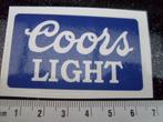 sticker logo coors light logo blauw wit, Merk, Zo goed als nieuw, Verzenden