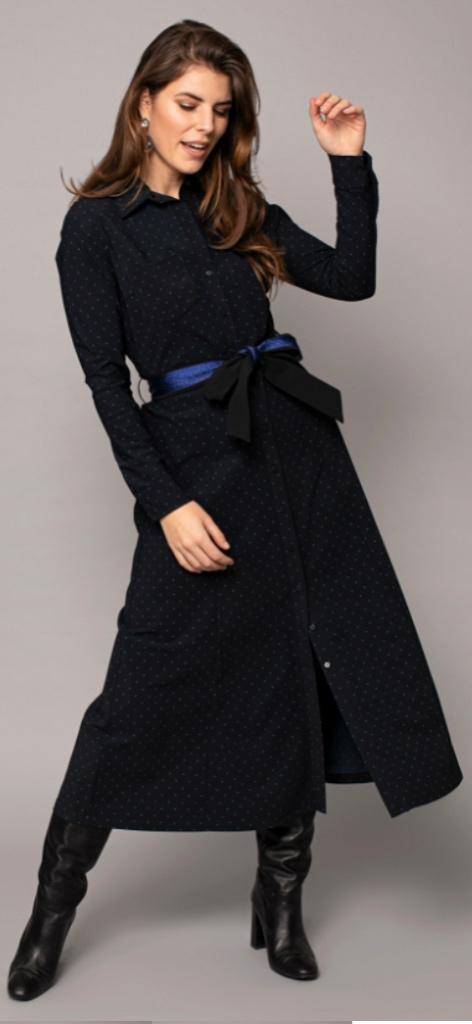 Mooie midi jurk van Studio Anneloes, Kleding | Dames, Jurken, Nieuw, Zwart, Onder de knie, Verzenden