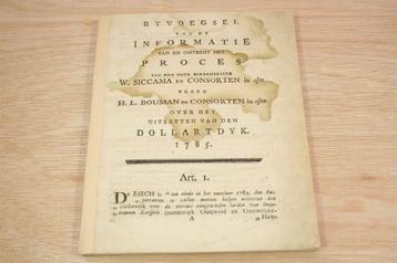 Byvoegsel Proces Dollartdyk [1785] — Siccama vs Bouman beschikbaar voor biedingen