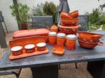 Emaille oranje, Ophalen
