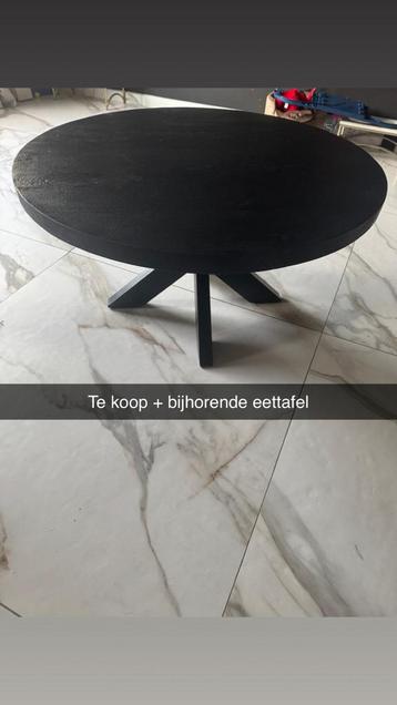 Eettafel + salontafel beschikbaar voor biedingen