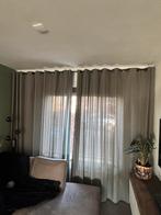 Groene overgordijnen plus rails., Huis en Inrichting, Ophalen, Gebruikt, 200 cm of meer