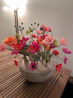 Vaas met zijden bloemen, Ophalen, Overige materialen, Overige kleuren, Zo goed als nieuw