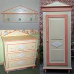Mooie kast en commode met bijpassende kapstok/boekenplank, Ophalen, Gebruikt, Jongetje of Meisje